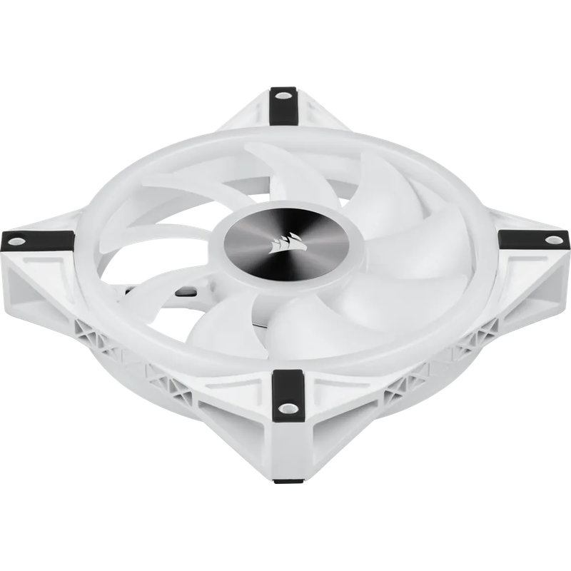 Corsair iCUE QL140 RGB 140mm PWM Dual Fan Kit with Lighting Node CORE - White