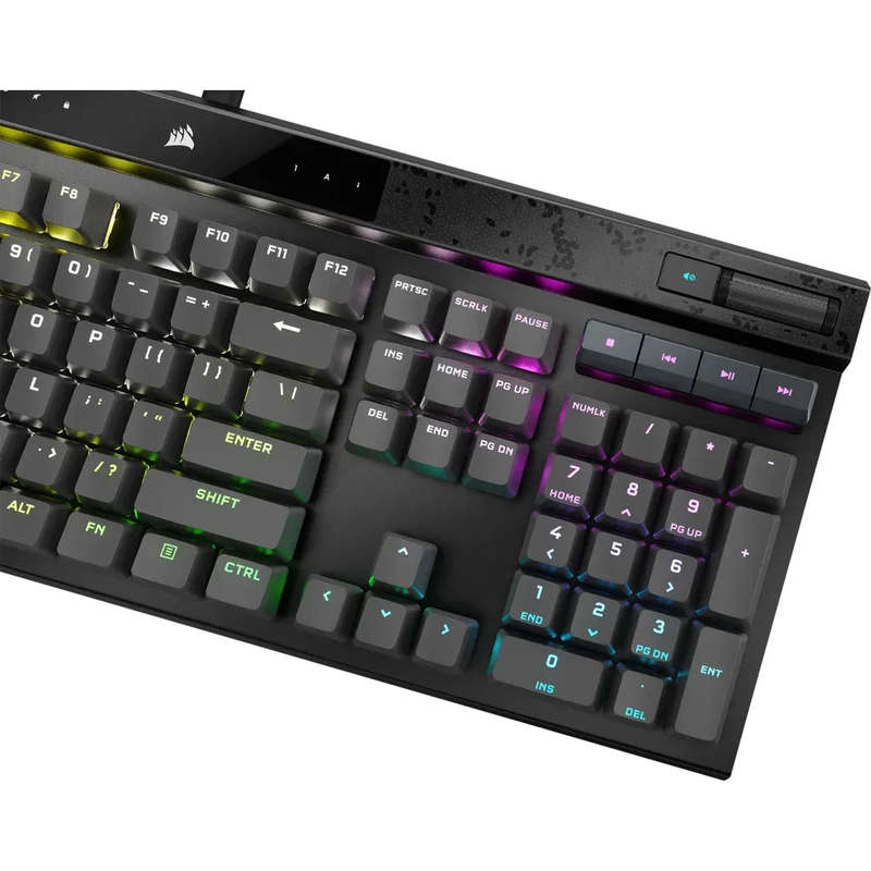 Corsair K70 MAX RGB Magnetic-Mechanical Gaming Keyboard; Adjustable CORSAIR MGX Switches; Steel Gray