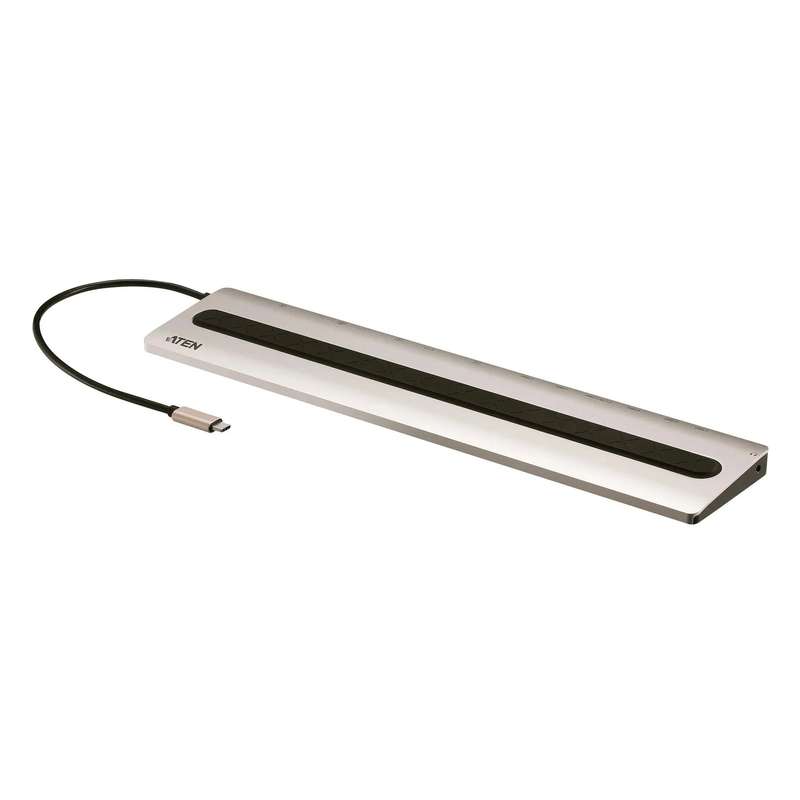 ATEN Dock; 15'' USB-C Multiport Dock;  - 2 x USB 2.0; 3 x USB3.2 Type A; 1 x USB3.2 Type C; 2 x H...
