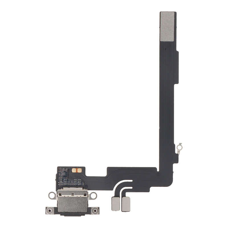 Charging Port Flex Cable with Charging Port Module for iPhone 16 Pro Max Black Titanium Ori R