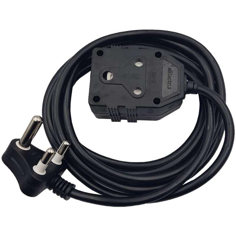 5M X 16A EXTENSION CORD BLACK