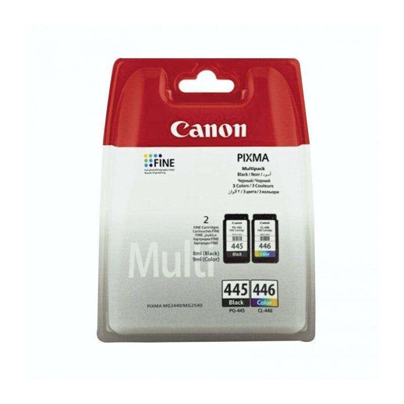 CANON INK CARTRIDGE PG-445/446 MULTIPACK IP2840, MG2440, MG2540, MG2540S, MG2545,  MG2940, MG3040...
