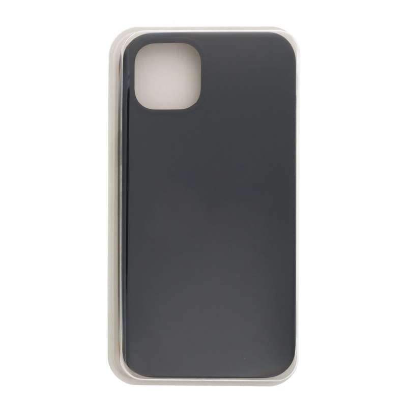 Full Pure Color Liquid Silicone Case Without Logo for iPhone 16 Pro Max Black