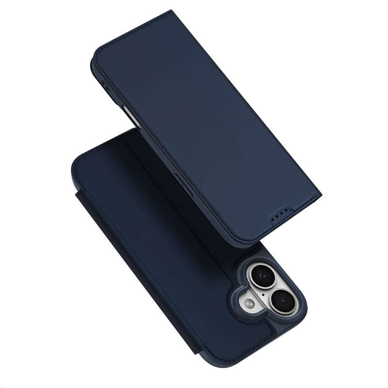 DUX DUCIS Skin Pro Series Magnetic Horizontal Flip Leather TPU + PU Case for iPhone 17 Blue