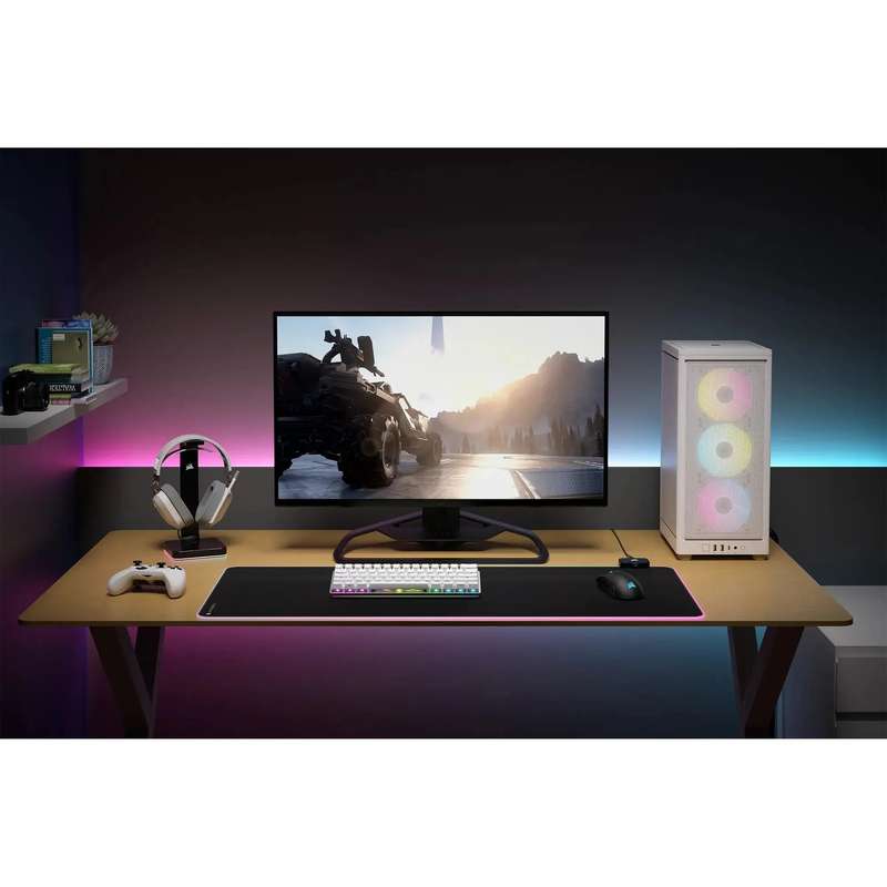 iCUE 2000D RGB AIRFLOW White Mini-ITX PC Case; 3x 2.5'' Drive Bays; Up to 360mm Radiator compatib...