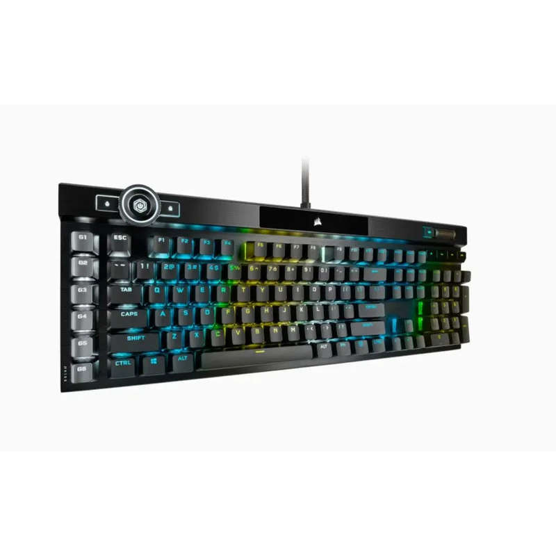 Corsair K100 RGB Mechanical Wired CHERRY MX SPEED Switch Keyboard with RGB Backlighting  Black.