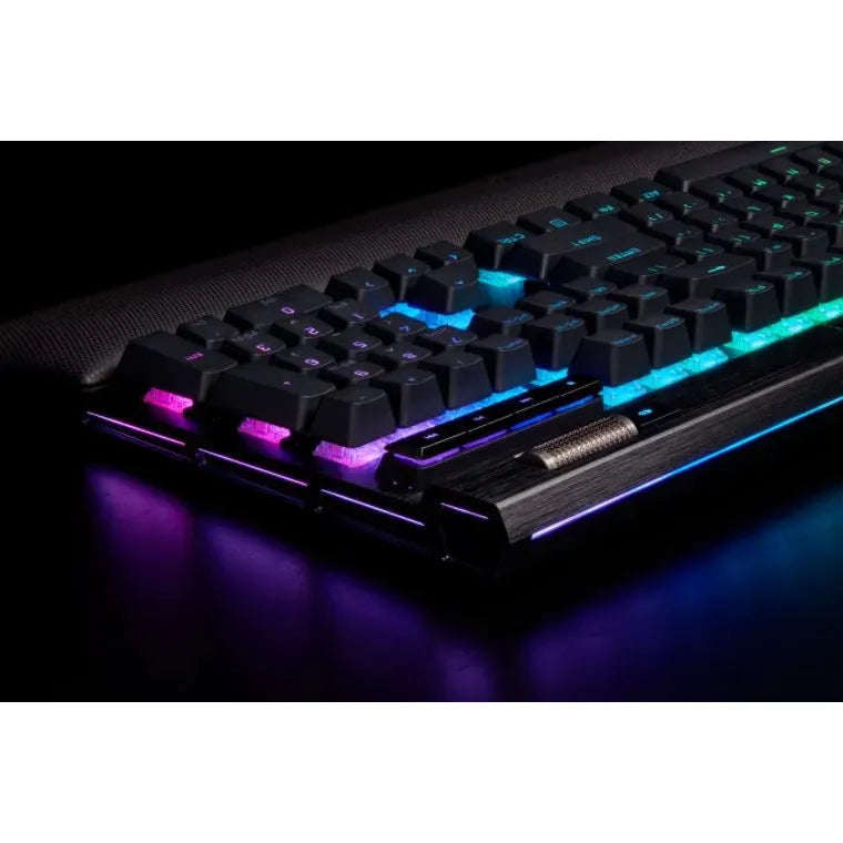 Corsair K100 RGB Mechanical Wired CHERRY MX SPEED Switch Keyboard with RGB Backlighting  Black.
