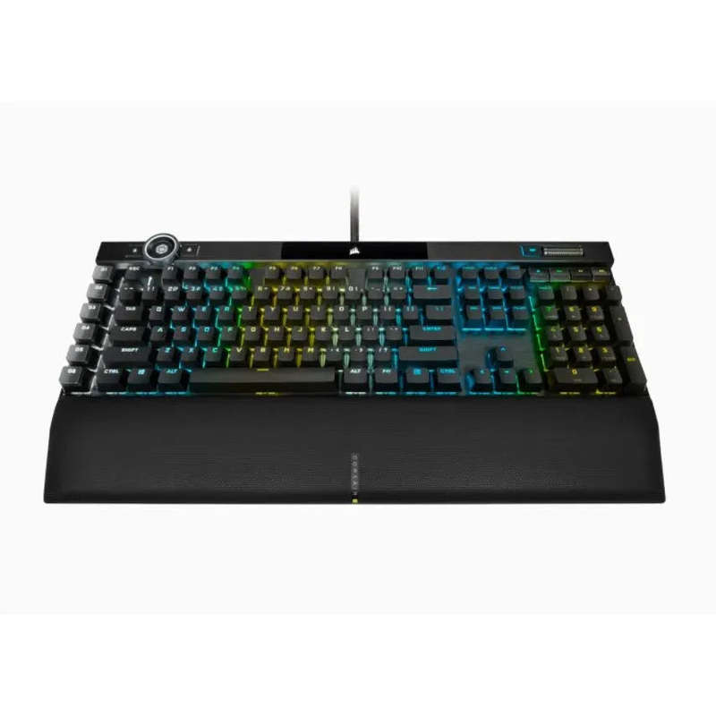 Corsair K100 RGB Mechanical Wired CHERRY MX SPEED Switch Keyboard with RGB Backlighting  Black.