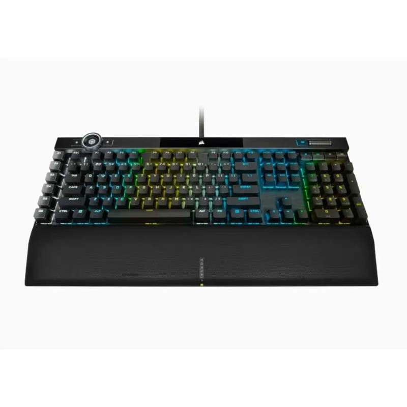 Corsair K100 RGB Mechanical Wired CHERRY MX SPEED Switch Keyboard with RGB Backlighting  Black.