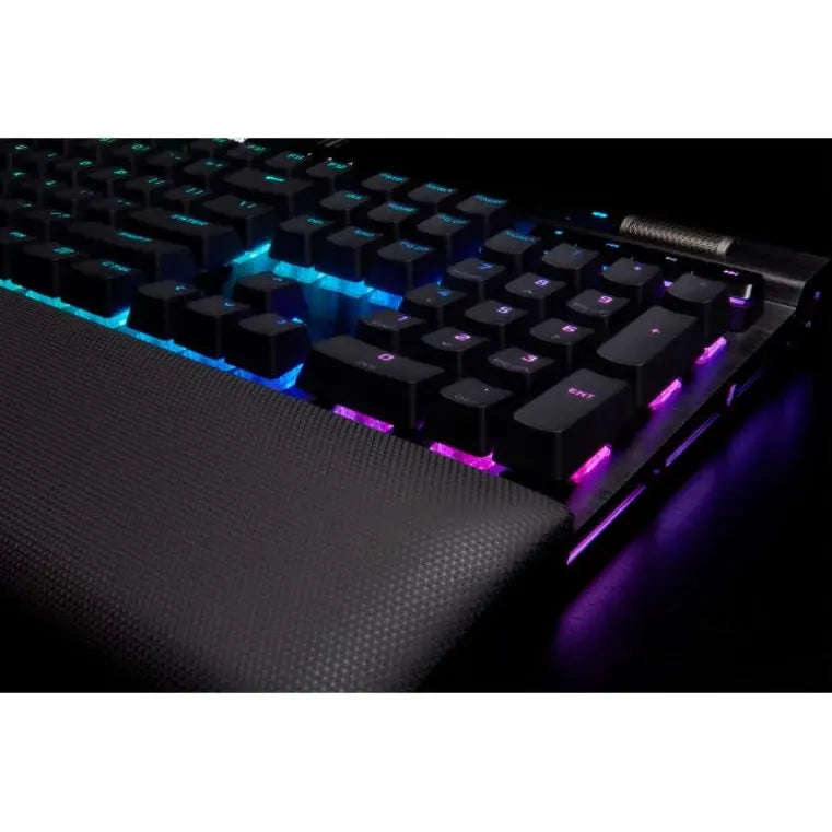 Corsair K100 RGB Mechanical Wired CHERRY MX SPEED Switch Keyboard with RGB Backlighting  Black.