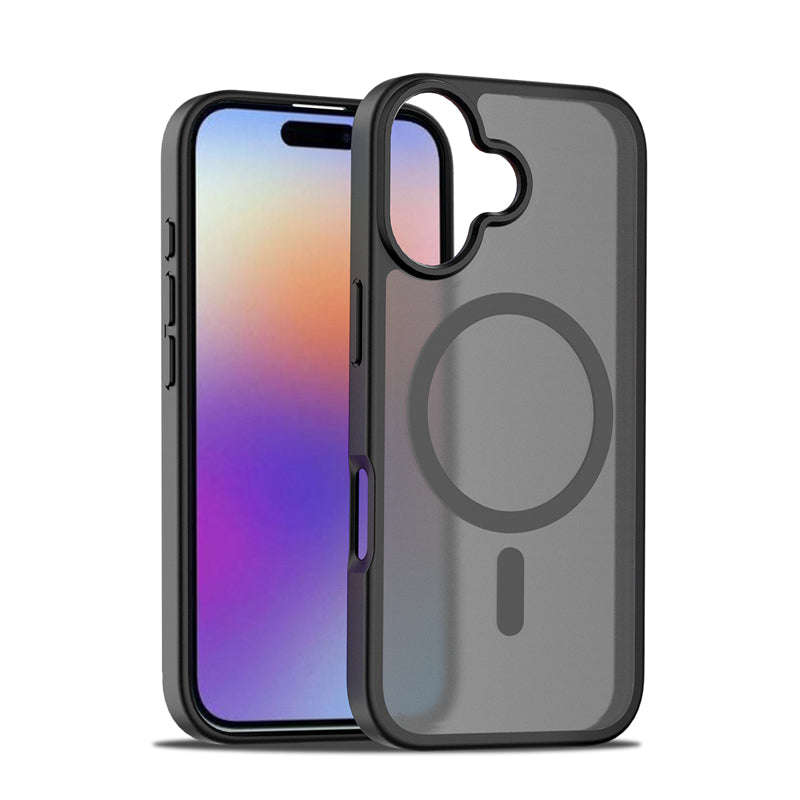 Magsafe Anti-drop Matte Translucent Case for iPhone 17 Black