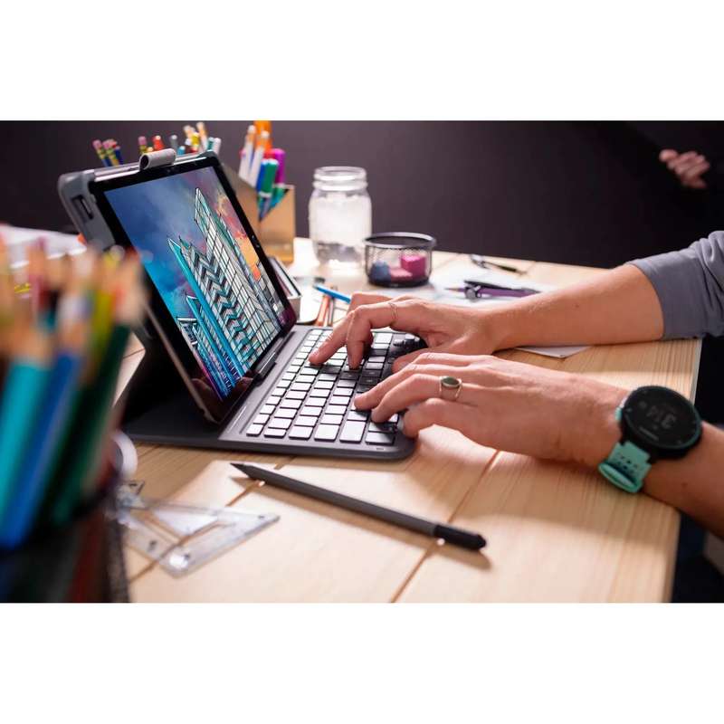 ZAGG-Keyboard Messenger Folio 2-Apple-iPad 10.2/10.5-Charcoal-UK