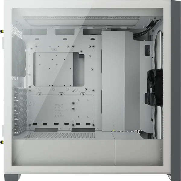 5000D Airflow White Tempered Glass Mid-Tower - 2x3.5''; 4x2.5''; Up to 360mm Liquid Coolers - ATX...