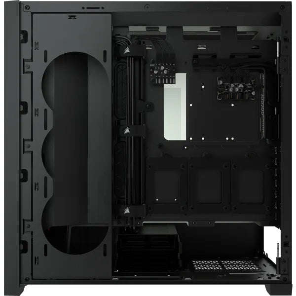 5000X RGB Black Tempered Glass Mid-Tower; 2x 3.5'' |  4x 2.5'' Drive Bays; Up to 360mm Radiator c...