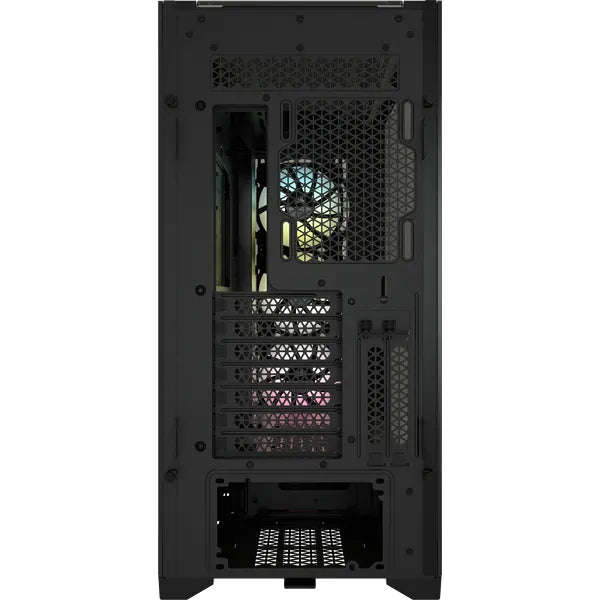 5000X RGB Black Tempered Glass Mid-Tower; 2x 3.5'' |  4x 2.5'' Drive Bays; Up to 360mm Radiator c...