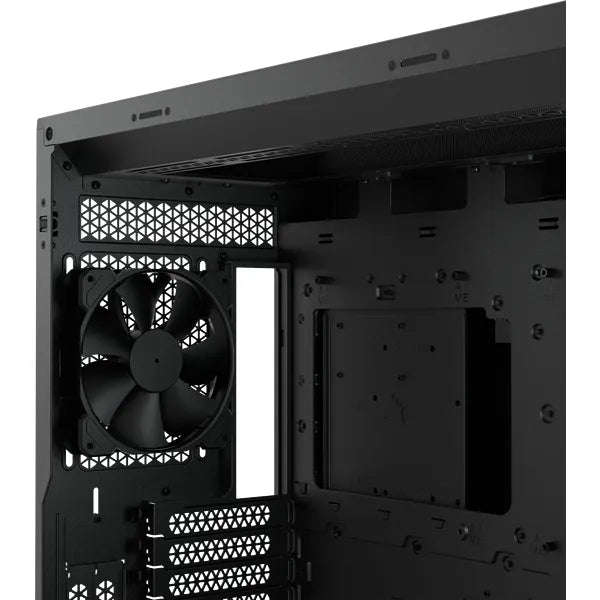 5000D Airflow Black Tempered Glass Mid-Tower; Black - 4x3.5''; 2x2.5''; Up to 360mm Liquid Cooler...