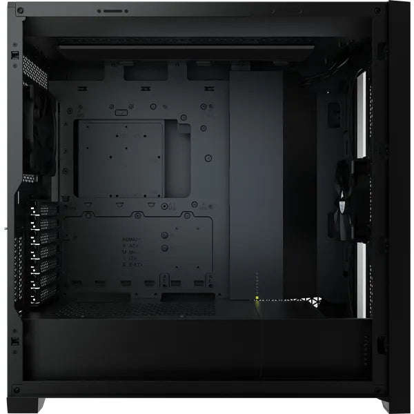 5000D Airflow Black Tempered Glass Mid-Tower; Black - 4x3.5''; 2x2.5''; Up to 360mm Liquid Cooler...