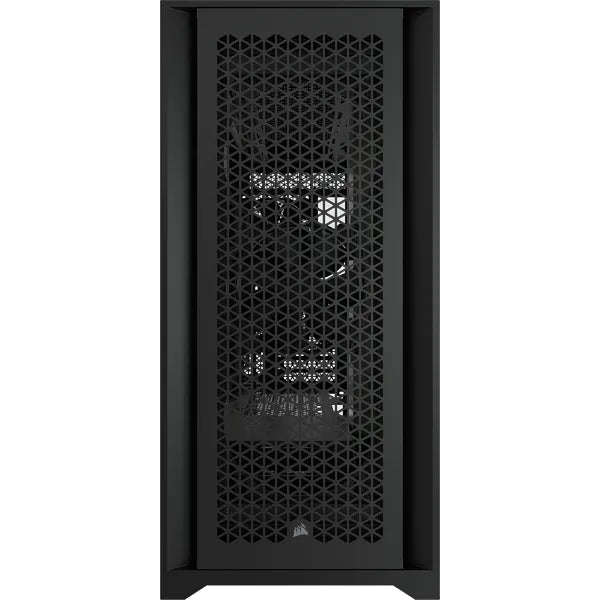 5000D Airflow Black Tempered Glass Mid-Tower; Black - 4x3.5''; 2x2.5''; Up to 360mm Liquid Cooler...