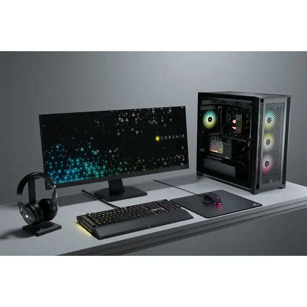 5000D Airflow Black Tempered Glass Mid-Tower; Black - 4x3.5''; 2x2.5''; Up to 360mm Liquid Cooler...