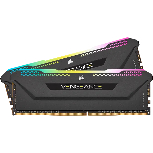 Corsair VENGEANCE® RGB PRO SL 16GB (2 x 8GB) DDR4 DRAM 3600MHz C18 Memory Kit; 18-22-22-42; 1.35...