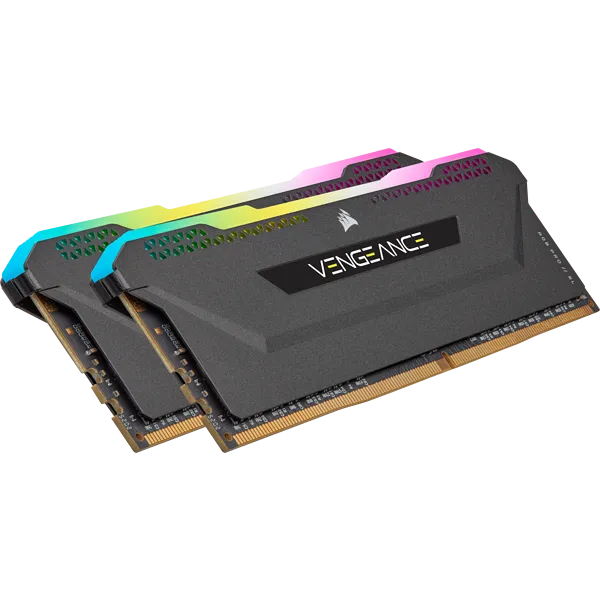 Corsair VENGEANCE® RGB PRO SL 16GB (2 x 8GB) DDR4 DRAM 3600MHz C18 Memory Kit; 18-22-22-42; 1.35...