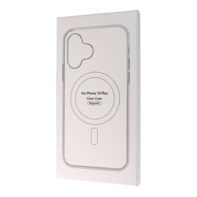 Clear MagSafe Anti-Shock TPU Case for iPhone 16 Plus with Box Packaging
