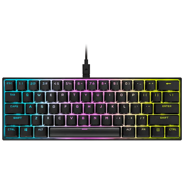 Corsair K65 Mini RGB 60%; Cherry MX speed mechanical switches
