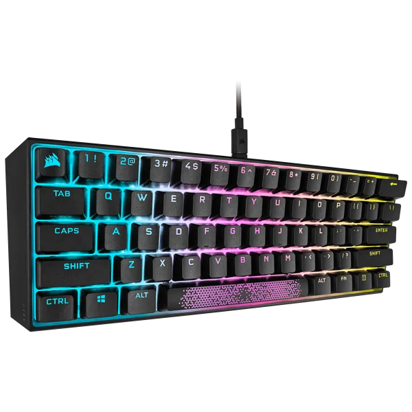 Corsair K65 Mini RGB 60%; Cherry MX speed mechanical switches