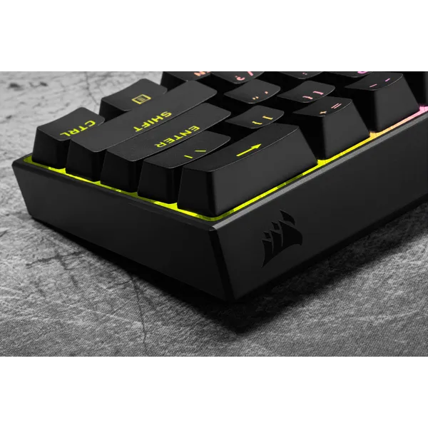 Corsair K65 Mini RGB 60%; Cherry MX speed mechanical switches