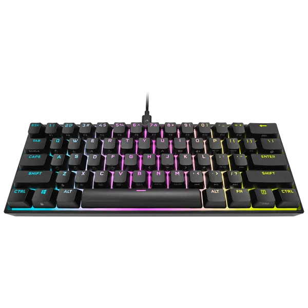 Corsair K65 Mini RGB 60%; Cherry MX speed mechanical switches