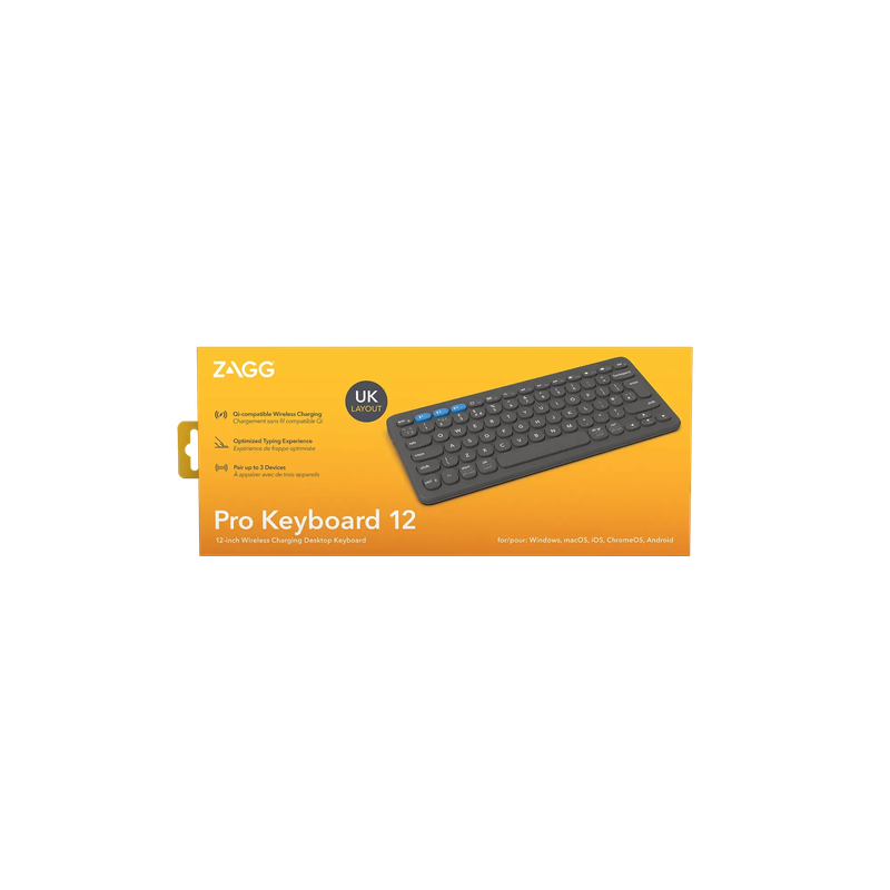 ZAGG Pro Keyboard 12 inch-Charcoal-UK
