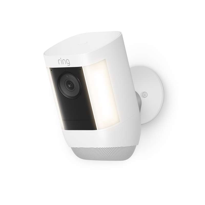 RING SPOTLIGHT CAMERA PLUS BATTERY (2 PACK) WHITE