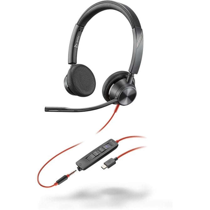 POLY BLACKWIRE 3325 M 3.5MM USB-A+C MICROSOFT TEAMS CERTIFIED HEADSET