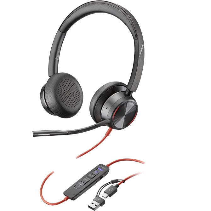 POLY BLACKWIRE 8225 M  USB-A+C ANC