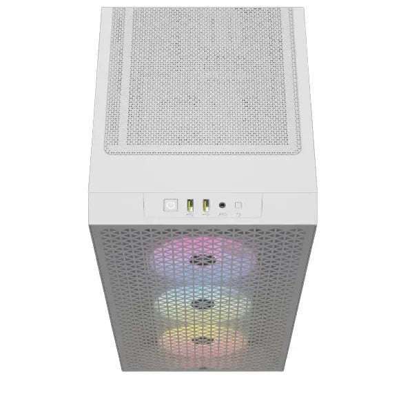 3000D RGB AIRFLOW White Mid-Tower PC Case; 2x 3.5'' |  2x 2.5'' Drive Bays; Up to 360mm Radiator ...