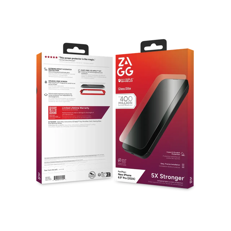 InvisibleShield Glass Elite Apple iP16 Pro Max  Screen