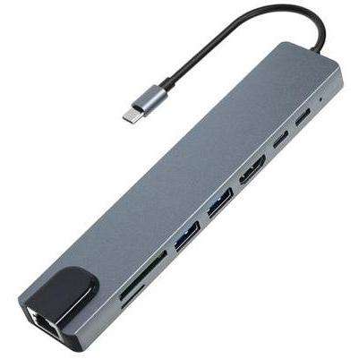 USB TYPE C 8 IN 1 DOCK