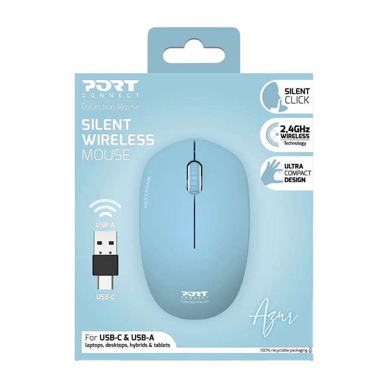 Port Connect Wireless Mouse  Azur