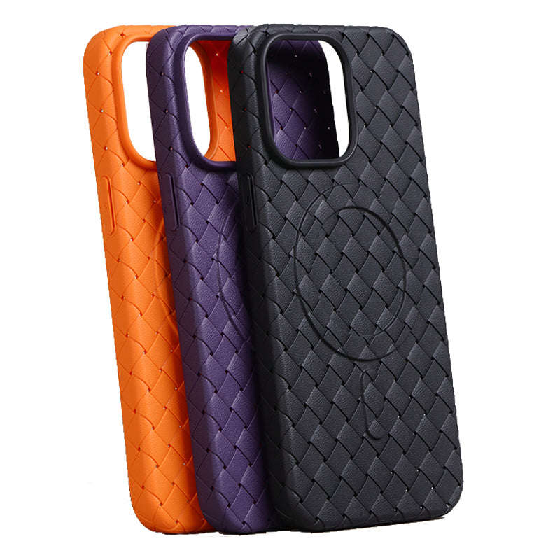 JOYROOM JR-BP005 Braided Series Magnetic TPU Case for iPhone 15 Pro Max Black