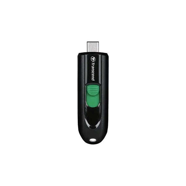 TRANSCEND 64GB JF790 USB C (5Gpbs) CAPLESS FLASH DRIVE - BLACK AND GREEN