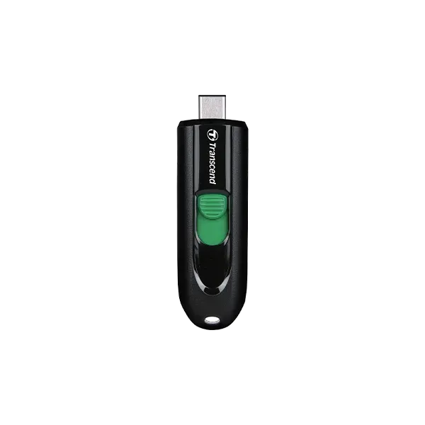 TRANSCEND 64GB JF790 USB C (5Gpbs) CAPLESS FLASH DRIVE - BLACK AND GREEN