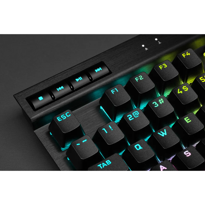 Corsair K70 RGB TKL Mechanical Gaming Keyboard; Backlit RGB LED; Cherry MX Speed Keyswitches; Black