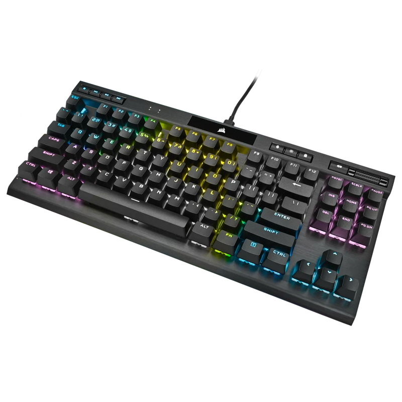 Corsair K70 RGB TKL Mechanical Gaming Keyboard; Backlit RGB LED; Cherry MX Speed Keyswitches; Black