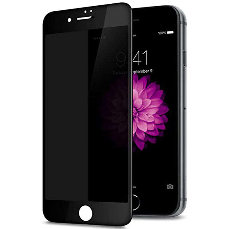 Privacy Anti-Glare Full Screen Tempered Glass Screen Protector for iPhone SE 2020 Black