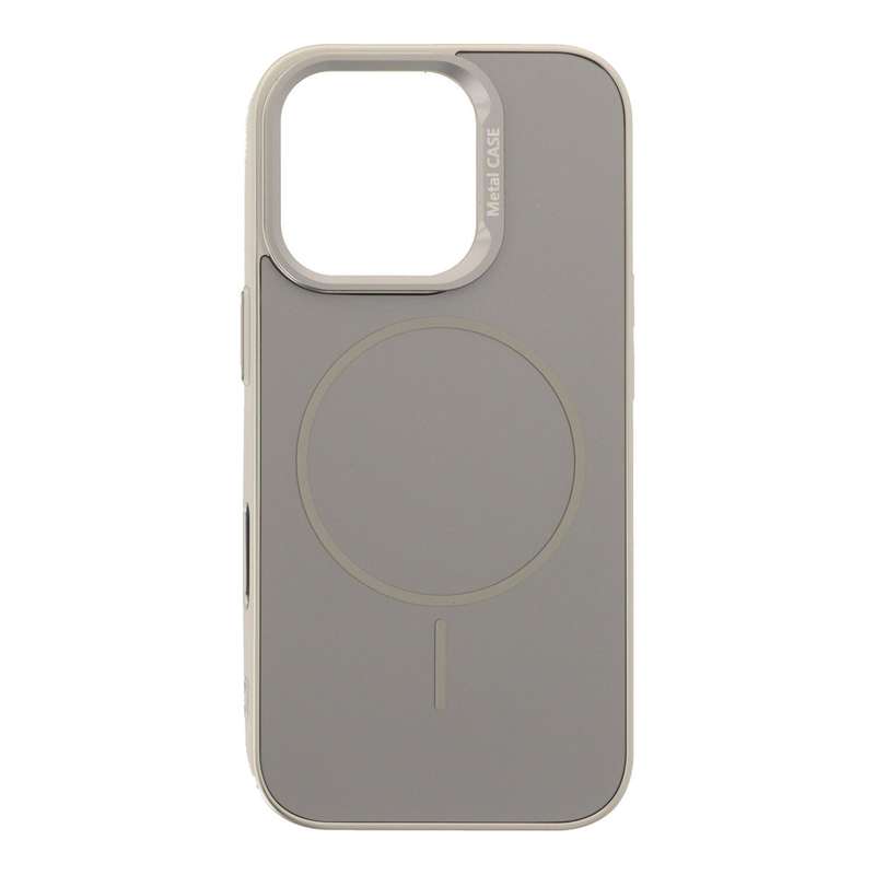 Liquid Metal Skin Feel Magnetic Case for iPhone 16 Pro Gold