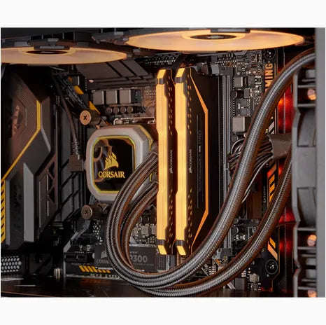 CORSAIR VENGEANCE RGB PRO 16GB (2x8GB) DDR4 3200 C16 Memory Kit; 16-20-20-38; 1.35V - Black TUF e...