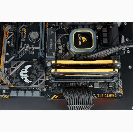 CORSAIR VENGEANCE RGB PRO 16GB (2x8GB) DDR4 3200 C16 Memory Kit; 16-20-20-38; 1.35V - Black TUF e...