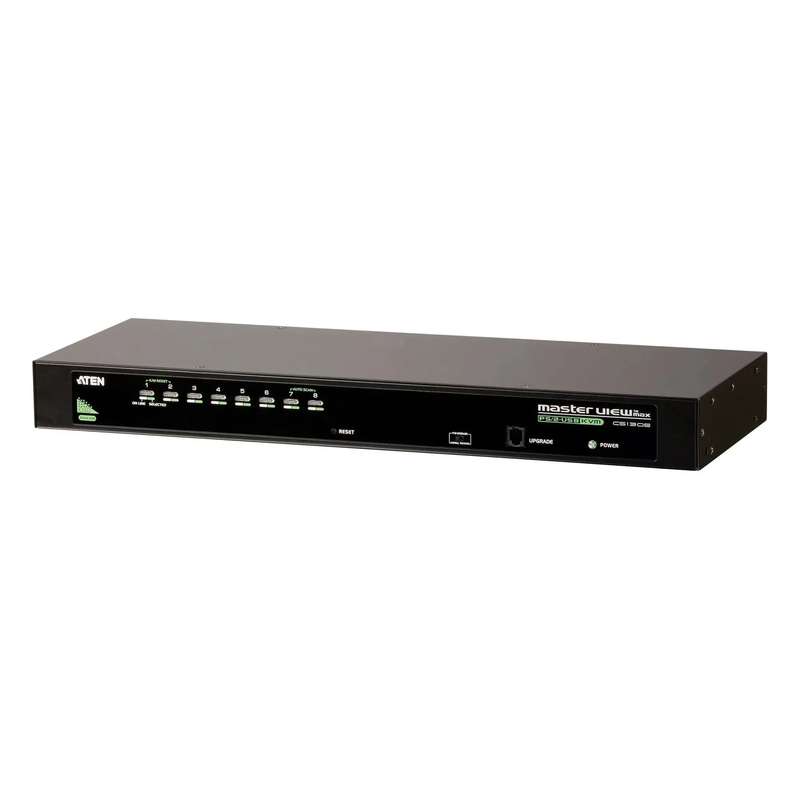 ATEN 8-Port PS/2-USB  VGA KVM Switch /Cascade/W/(US/EU/OUT) ADP. ATEN