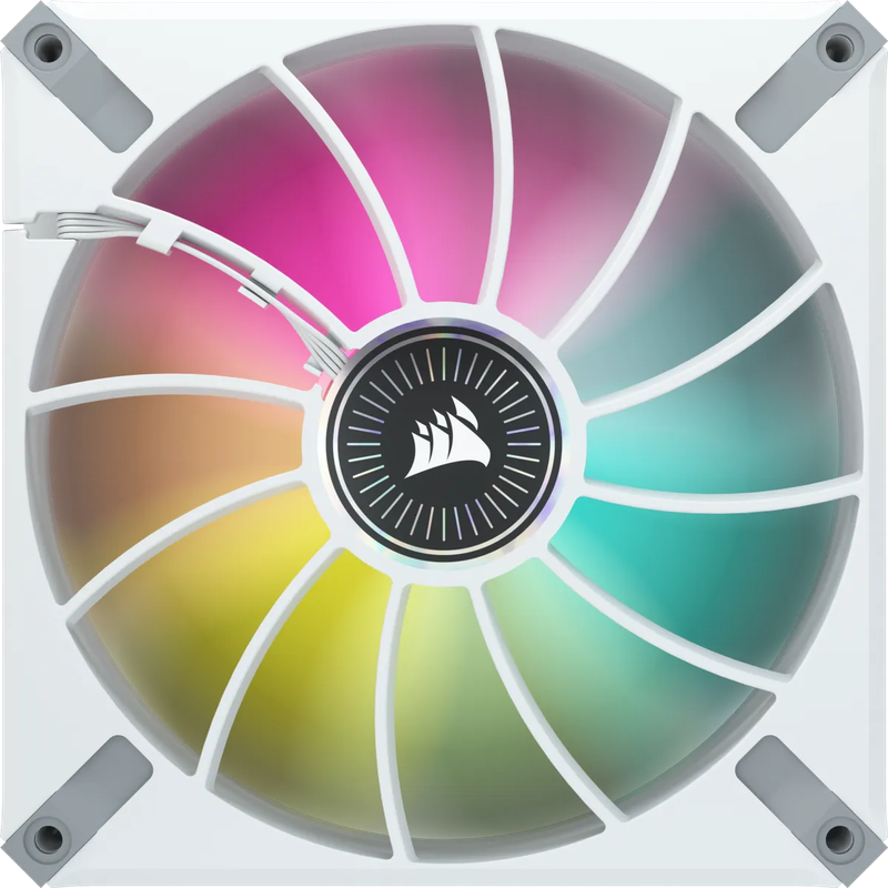 Corsair ML140 140mm PWM 400 - 2000 RPM Premium Magnetic Levitation Fan; Dual Pack With Lighting N...