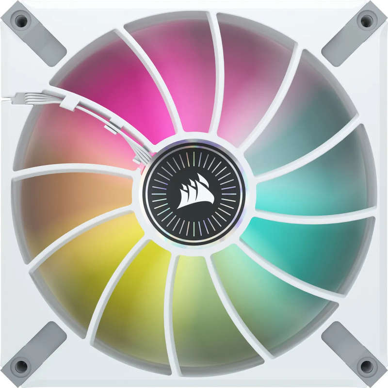Corsair ML140 140mm PWM 400 - 2000 RPM Premium Magnetic Levitation Fan; Dual Pack With Lighting N...